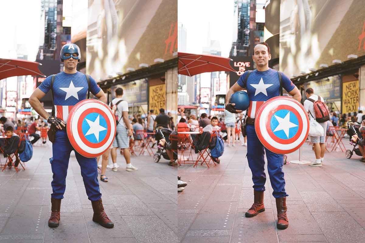 Captain Amerika Times Square